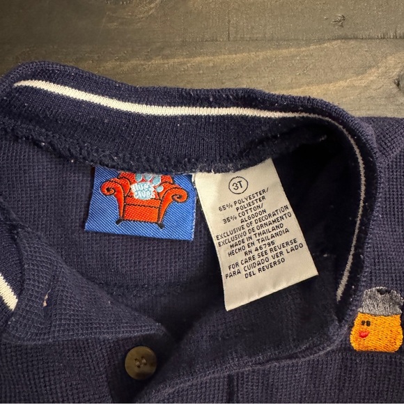 Vintage 2000 Blue’s Clues Embroidered Shirt Toddler 3T Navy Retro Nickelodeon - Picture 4 of 7